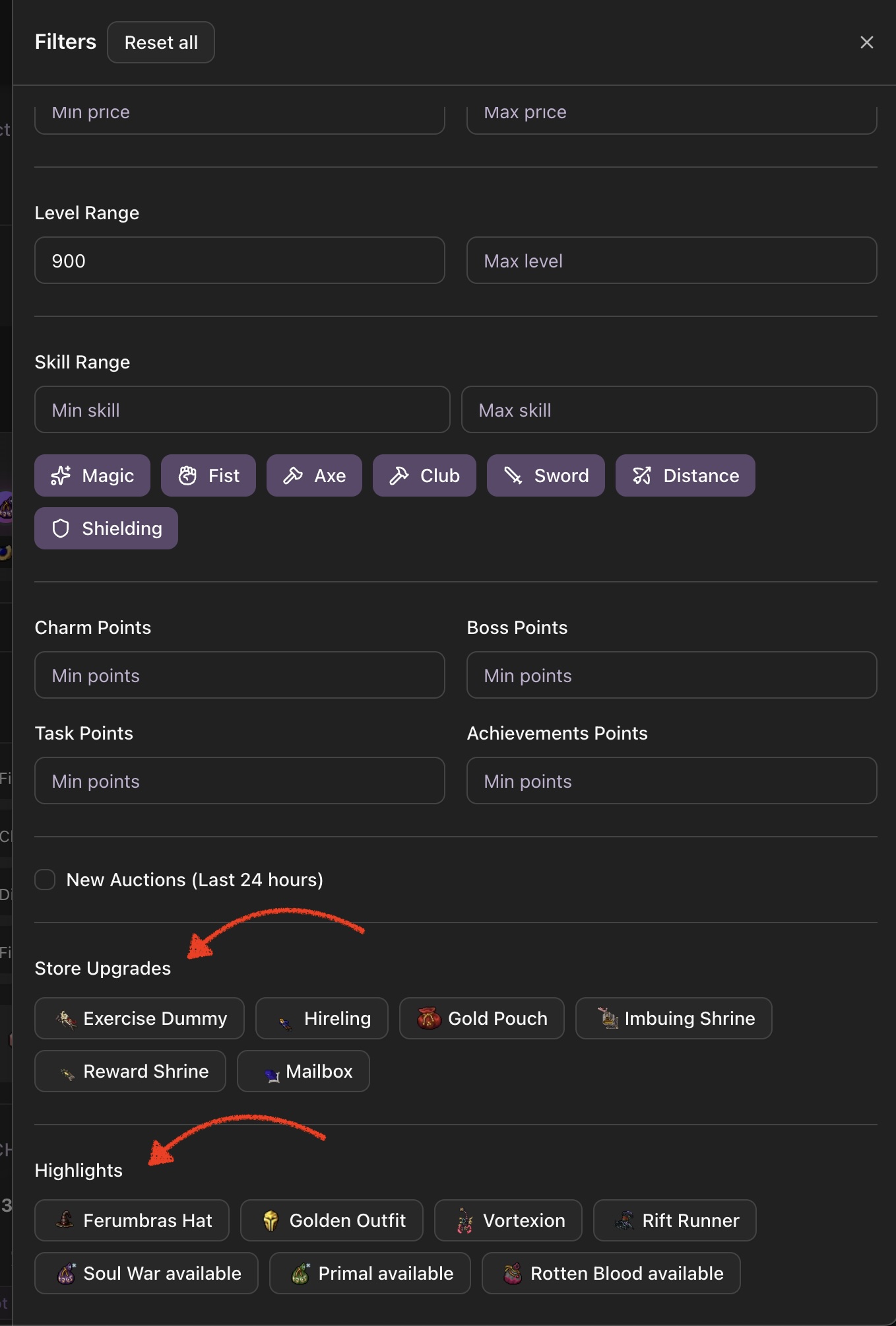 Tag Filtering Demo